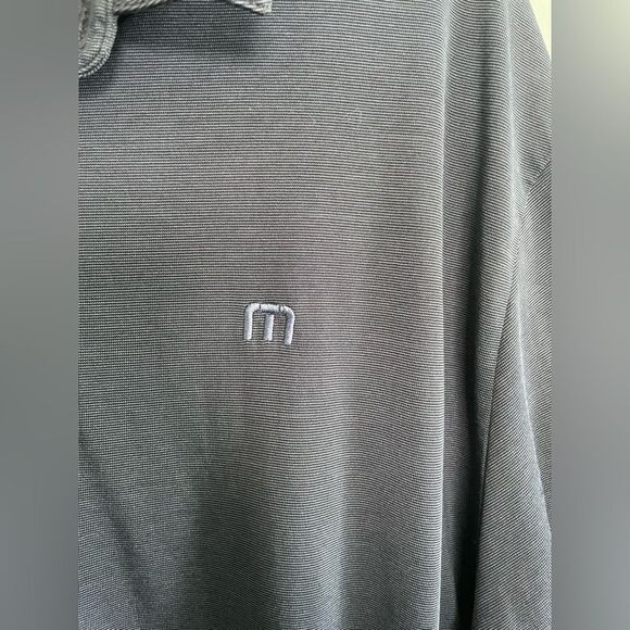 Travis Mathew Zinnia Black Polo Shirt Short-Sleeved Pima Cotton Blend Sz 3XL - Picture 3 of 5